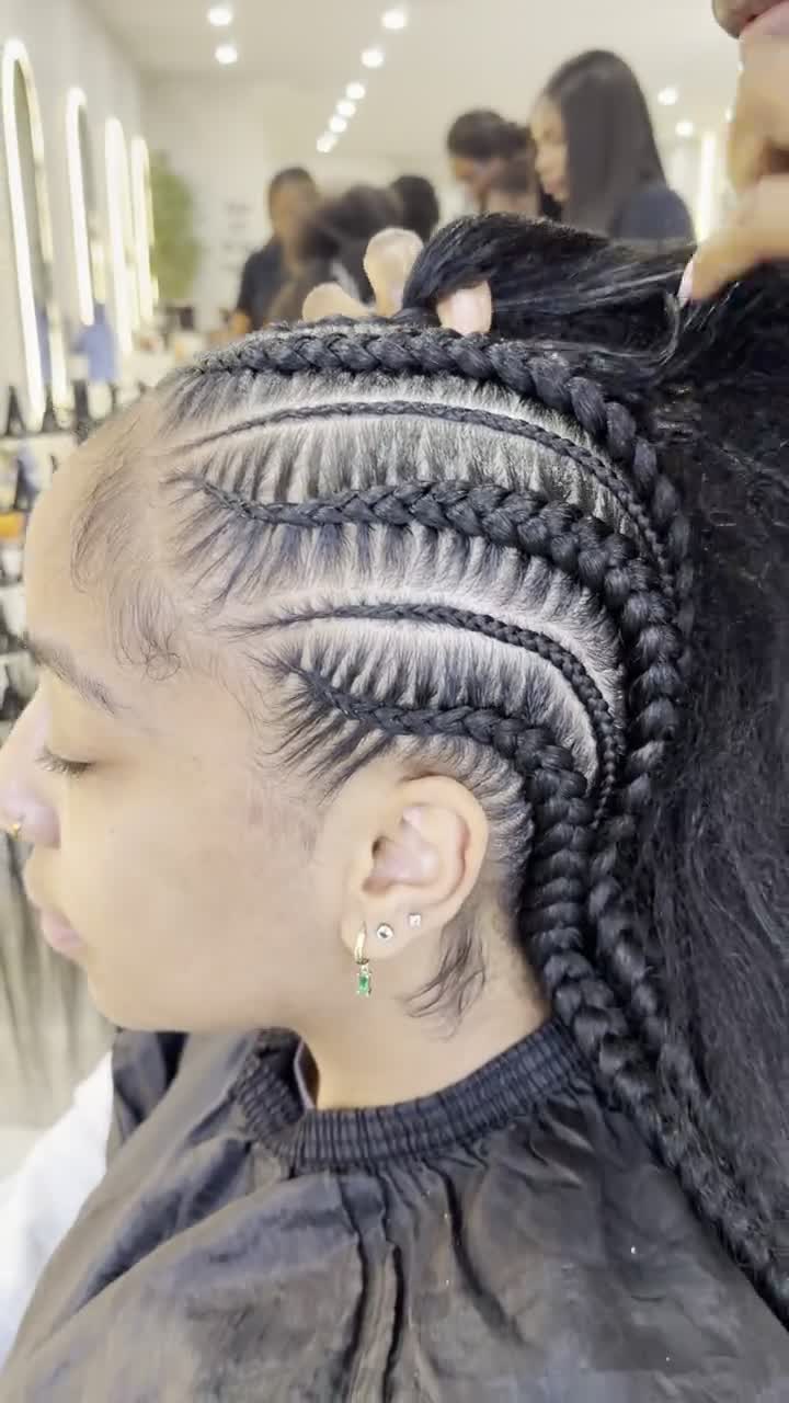 Cornrow braids